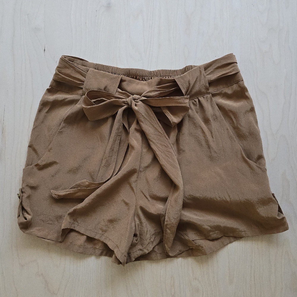 Silk Shorts With Bow
